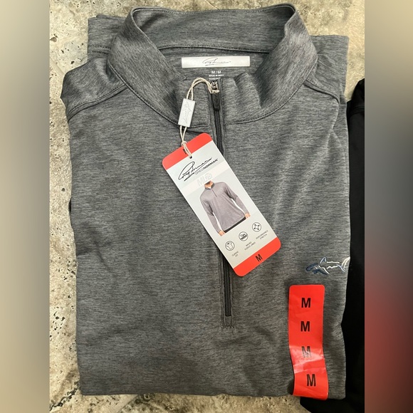 NEW!!! Greg Norman (Reebok) ML75 1/4 zip pullover black or grey M - Picture 4 of 7